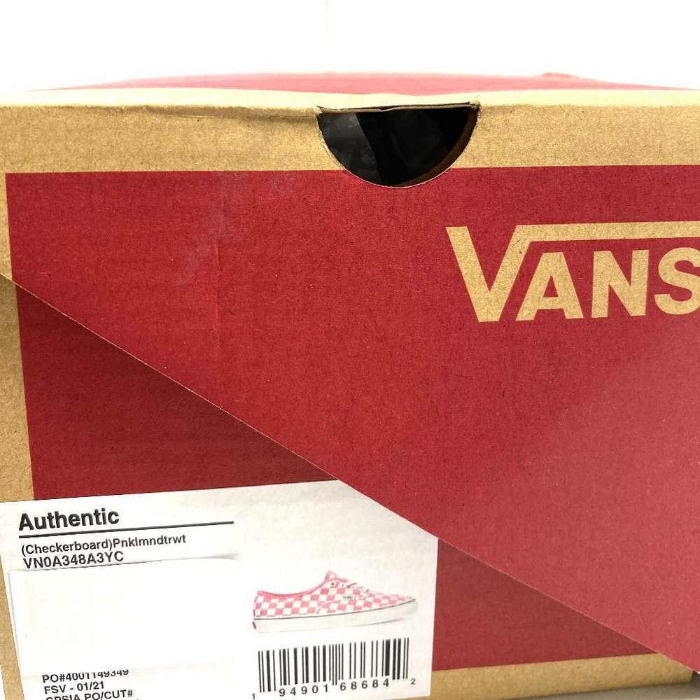 🌸Sale🌸 VANS Authentic Checkerboard Pink Rose Canvas Sneaker Womens VN0A348A3YC - Picture 10 of 11